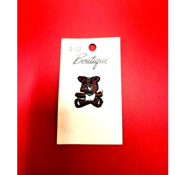 5 Vintage Sew-on Circus Bears Small Appliques Patches Craft Sewing Needle Work - Picture 5 of 7